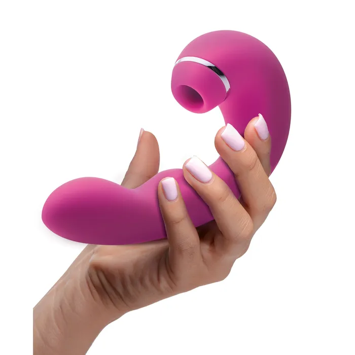 Shegasm 5 Star 10X Tapping GSpot Vibe w Suction Pink Shegasm Vibrators