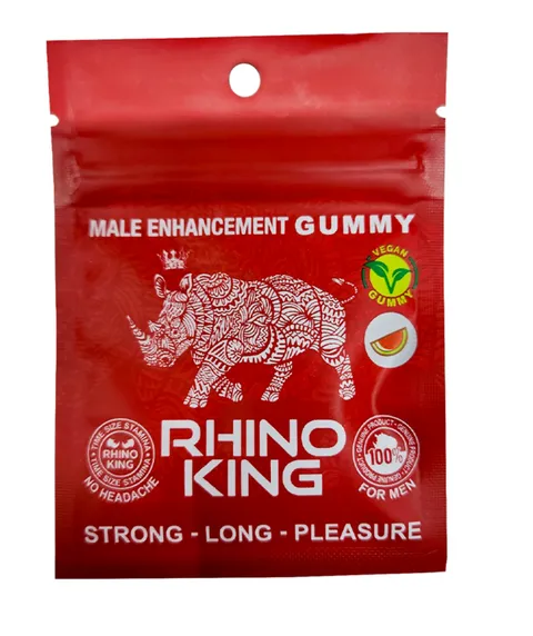 TRACYSALES INC Vibrators RHINO KING STRAWBERRY ENHANCEMENT GUMMY