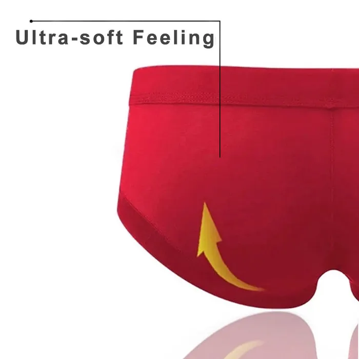 4 Pack Modal Breathable Underwear U Convex Pouch Briefs Versaley Enhancers