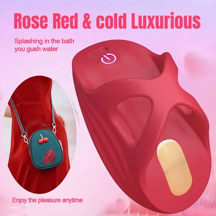 9 Vibrating Nipple Rose Clitoral Vibrator Inyarose Female Sex Toys