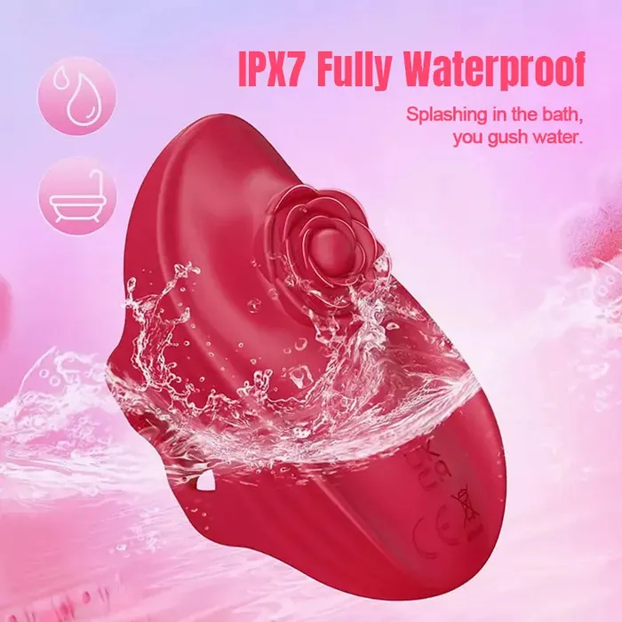 9 Vibrating Nipple Rose Clitoral Vibrator Inyarose Female Sex Toys