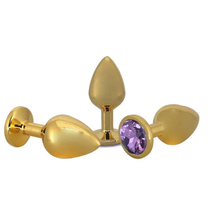 Anal loveplugs Small Golden Rose Jeweled Plug