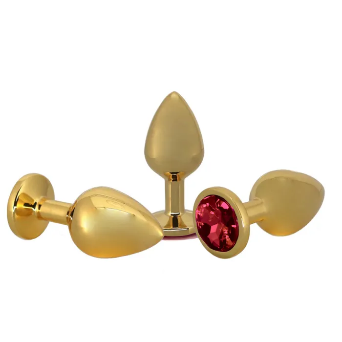 Anal loveplugs Small Golden Rose Jeweled Plug