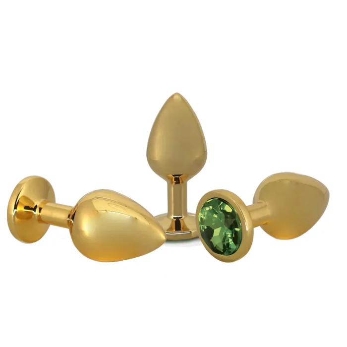 Anal loveplugs Small Golden Rose Jeweled Plug