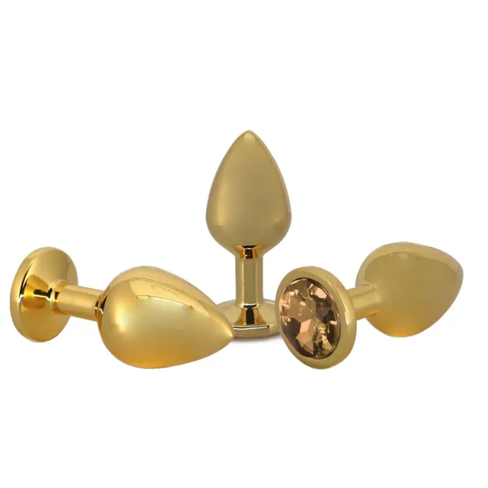 Anal loveplugs Small Golden Rose Jeweled Plug