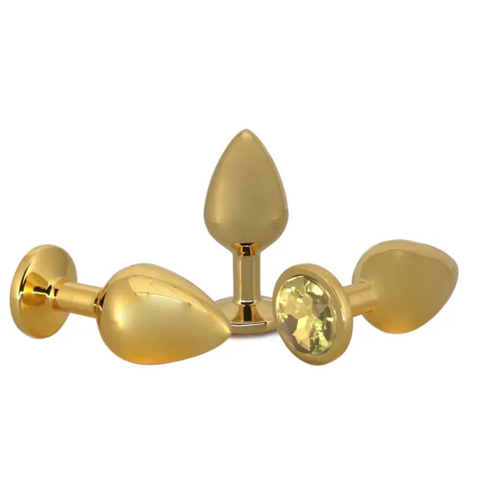 Anal loveplugs Small Golden Rose Jeweled Plug