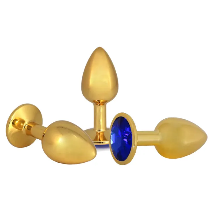 Anal loveplugs Small Golden Rose Jeweled Plug
