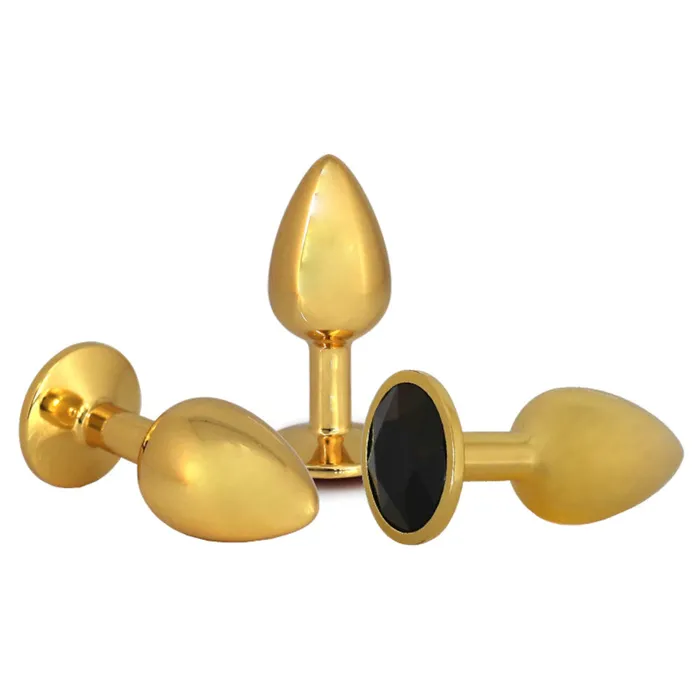 Anal loveplugs Small Golden Rose Jeweled Plug