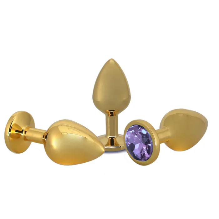 Anal loveplugs Small Golden Rose Jeweled Plug