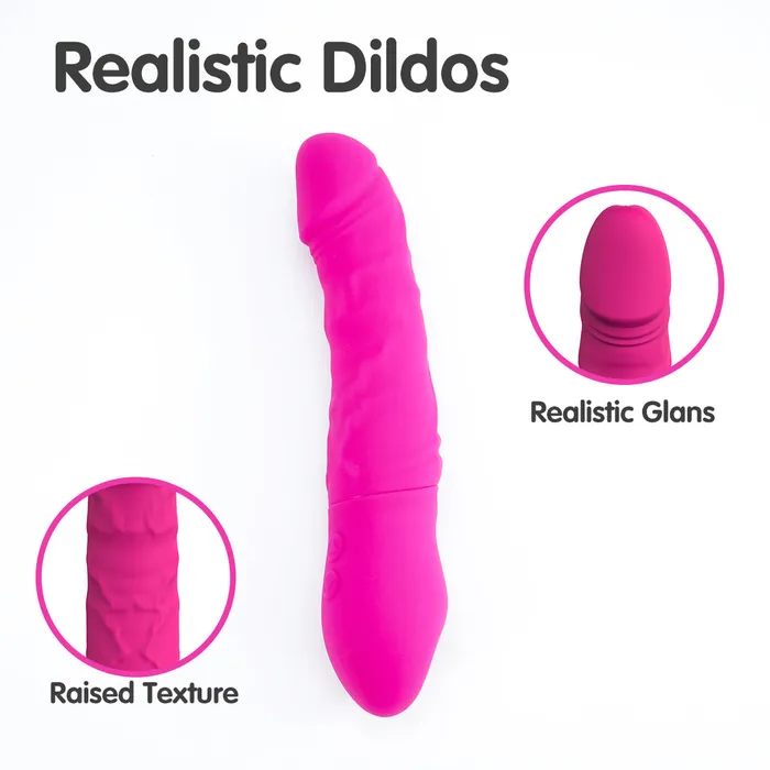 Anal The Bad Peach KING2 Vibrating Rotating Dildos 9 Inch