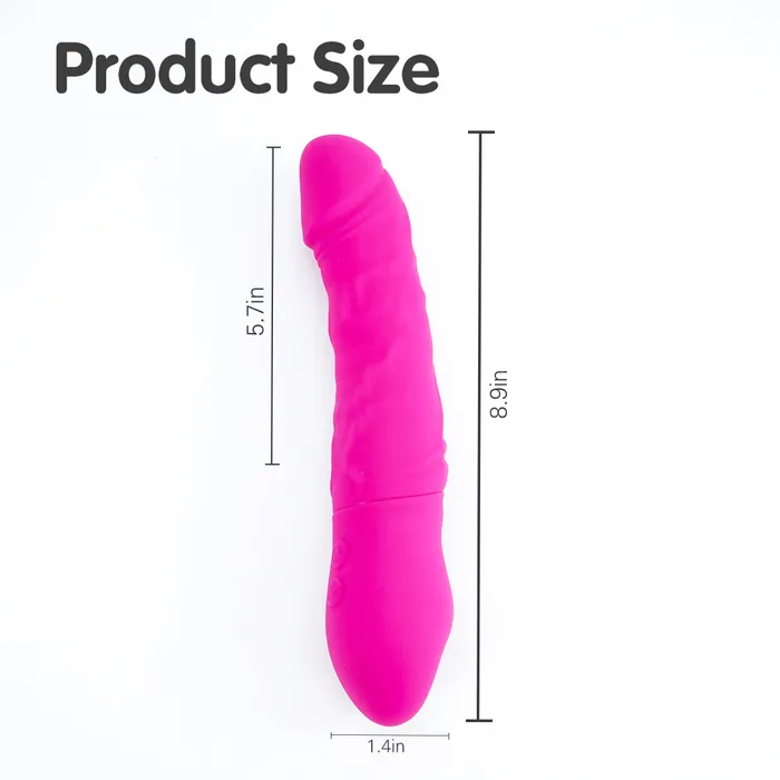 Anal The Bad Peach KING2 Vibrating Rotating Dildos 9 Inch