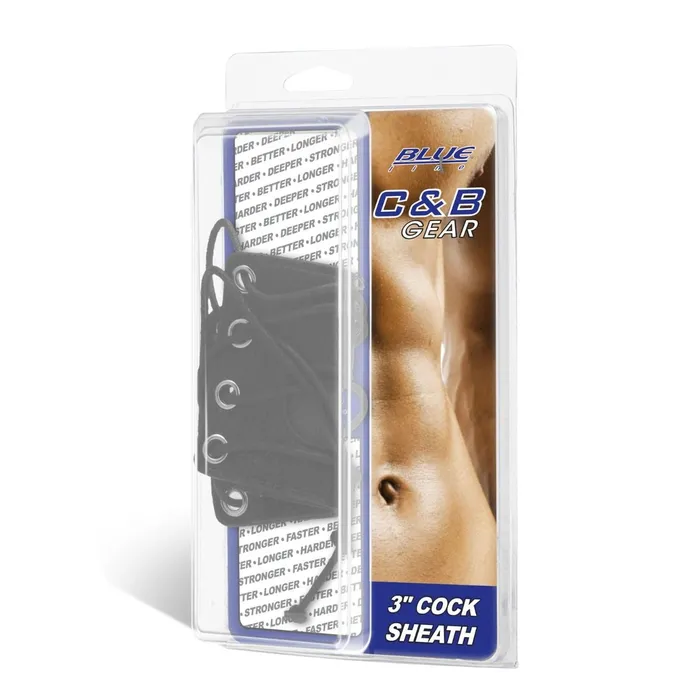 Blue Line Anal Blue Line Cock Sheath Black 3 Inch