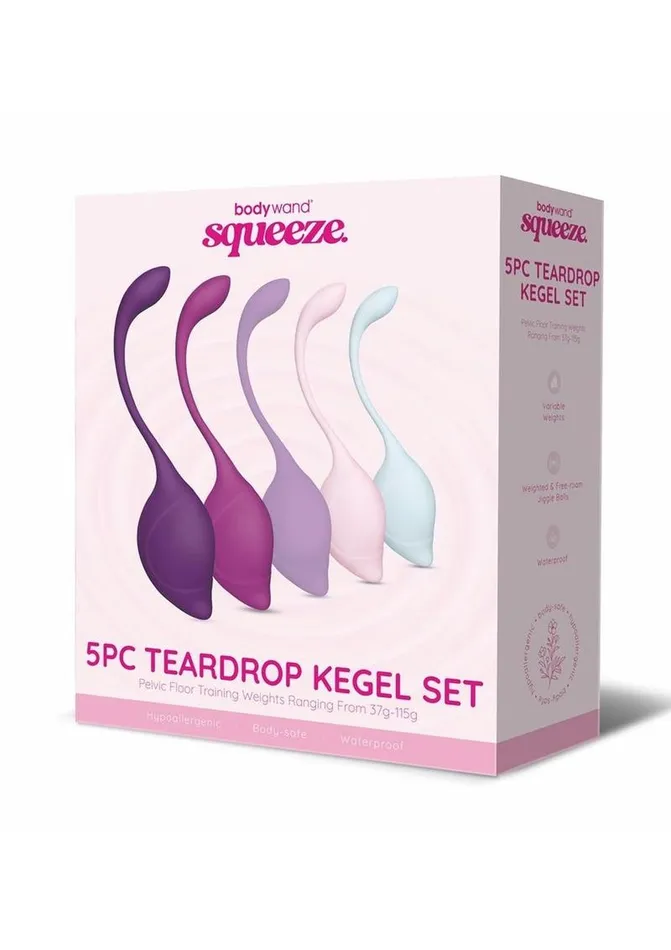 Bodywand Squeeze Teardrop Silicone Kegal Set 37115g Bodywand Anal