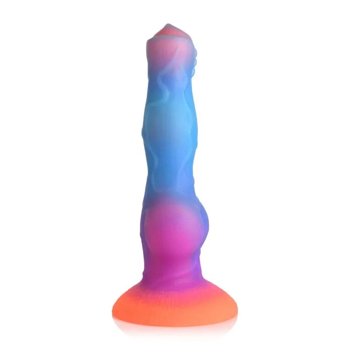 Creature Cocks Dildos Creature Cocks Space Cock Glow In The Dark Alien Silicone Dildo Blue Purple
