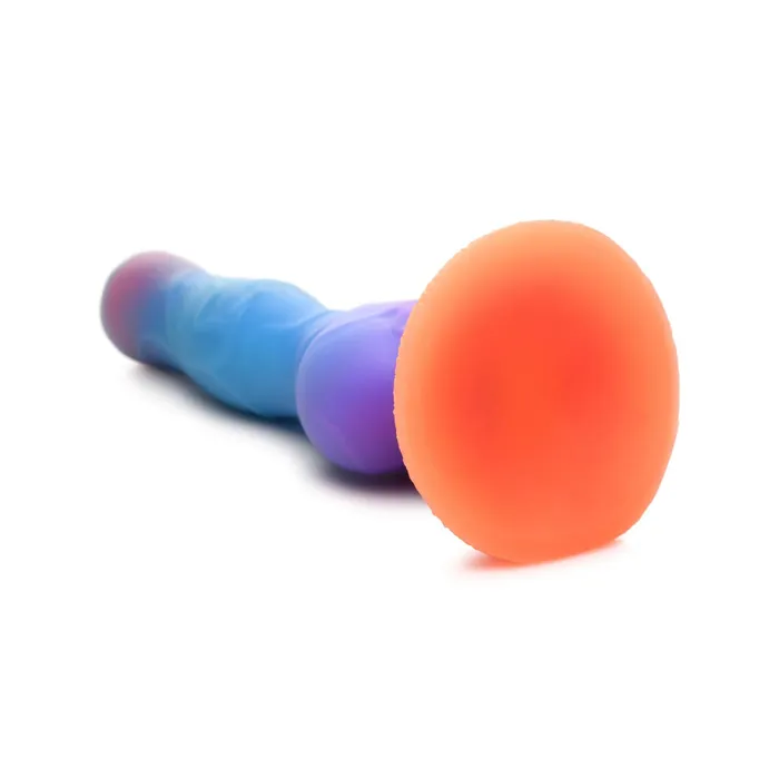 Creature Cocks Dildos Creature Cocks Space Cock Glow In The Dark Alien Silicone Dildo Blue Purple