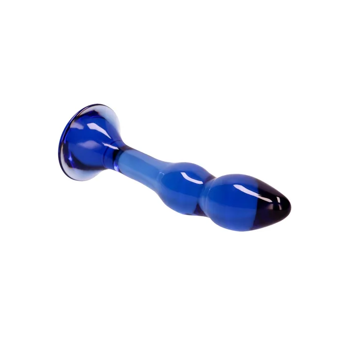 Dildos Chrystalino Chrystalino Gallant Glass Dildo Blue 7 Inch