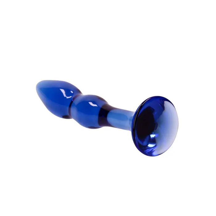 Dildos Chrystalino Chrystalino Gallant Glass Dildo Blue 7 Inch