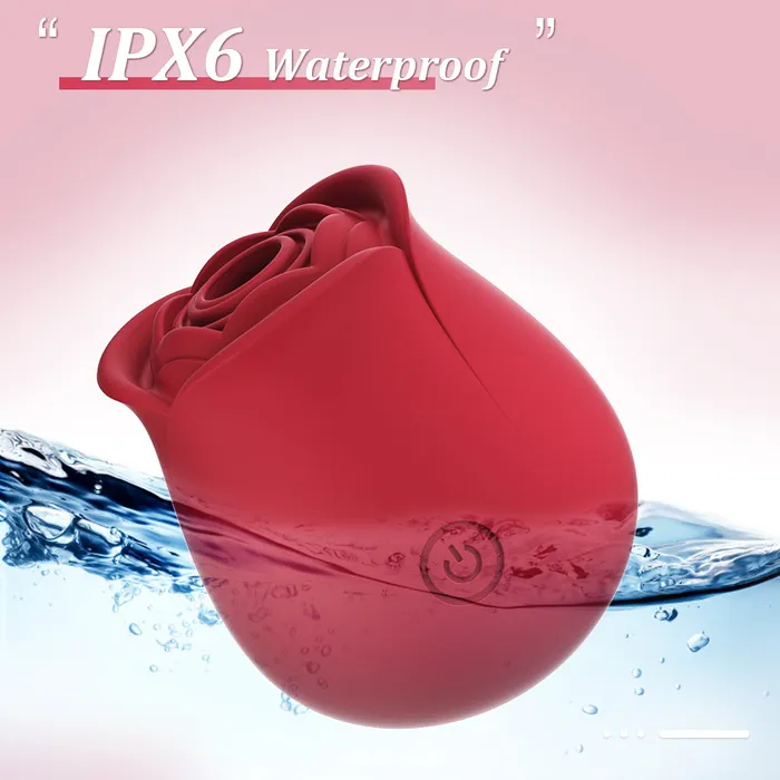 Earlypeach Female Sex Toys 10 Suction Oral Sex Rose Clitoral Stimulator Vibrator