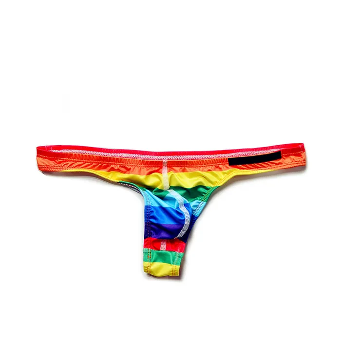 Fashion Sexy Rainbow Mens Thong Versaley Female Sex Toys