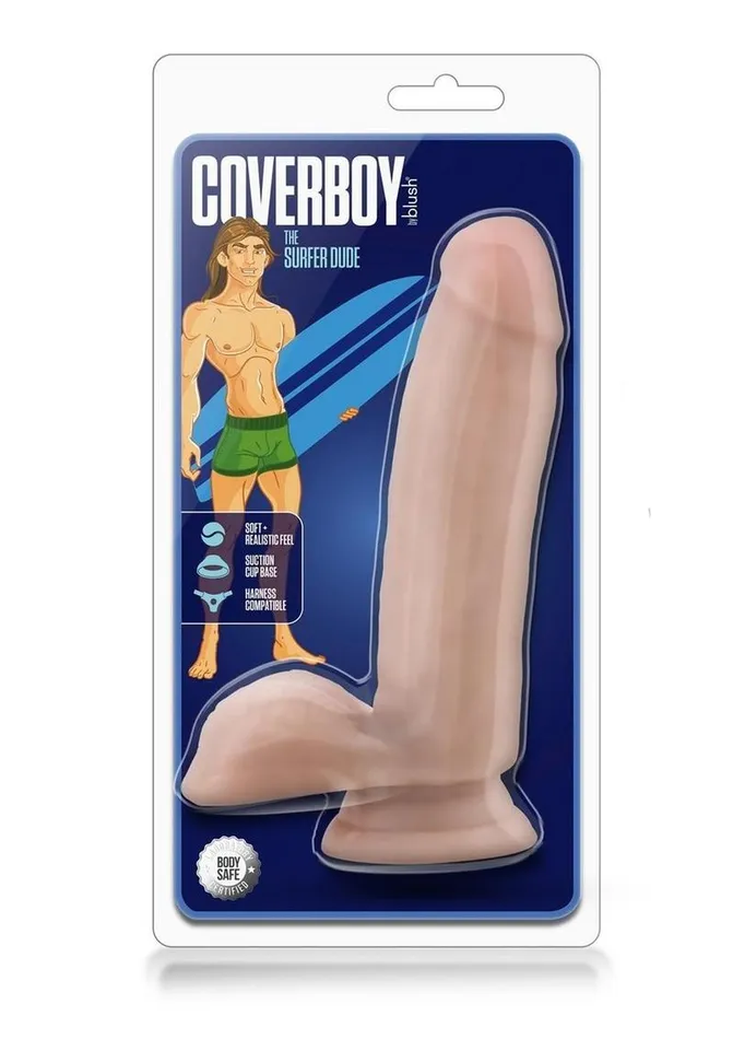 Female Sex Toys Loverboy The Surfer Dude Dildo with Balls Coverboy