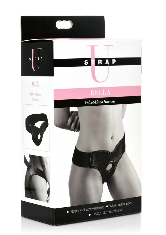 Female Sex Toys STRAP U Strap U Bella VelvetLined Elastic StrapOn Harness