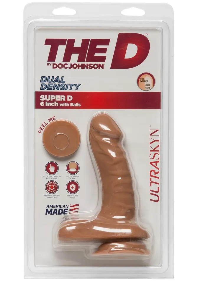 Female Sex Toys The D The D Super D Ultraskyn Dildo with Balls
