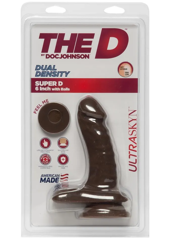 Female Sex Toys The D The D Super D Ultraskyn Dildo with Balls