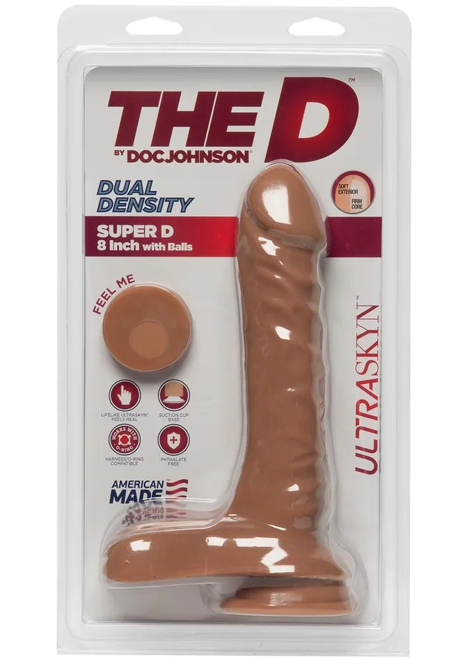 Female Sex Toys The D The D Super D Ultraskyn Dildo with Balls