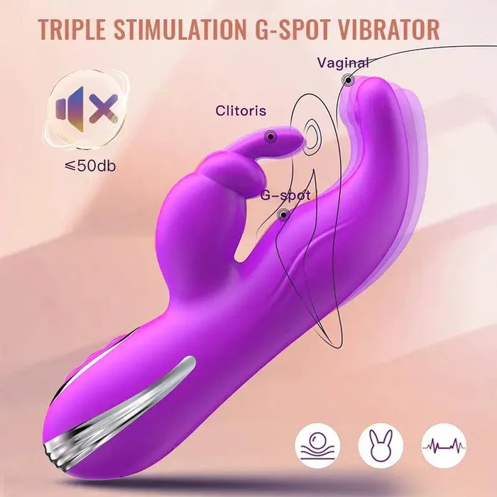 Inyarose Female Sex Toys 3in1 Rabbit Clitoral Vibrator
