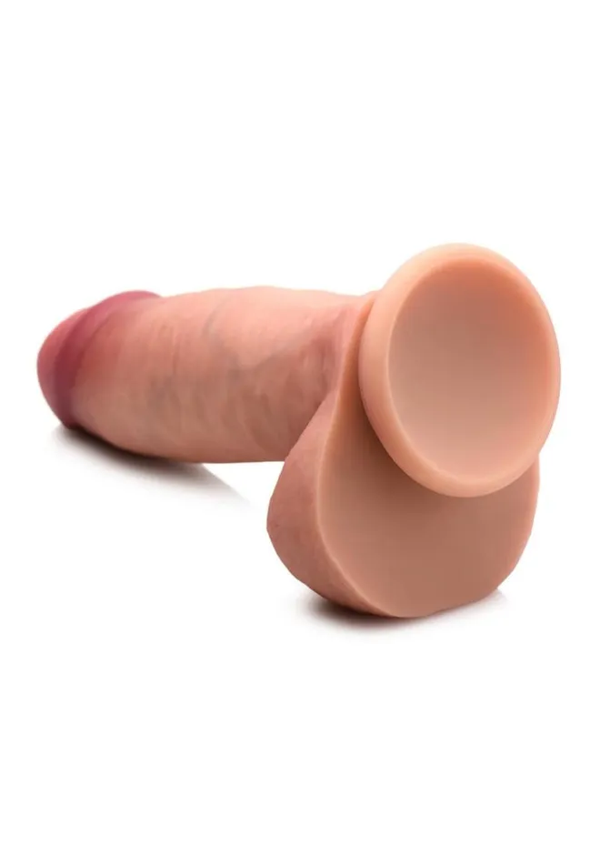 Jock Dual Density Silicone Dildo with Balls Jock Female Sex Toys