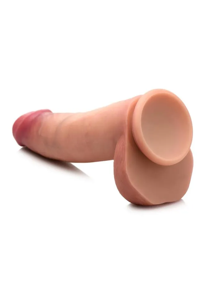 Jock Dual Density Silicone Dildo with Balls Jock Female Sex Toys