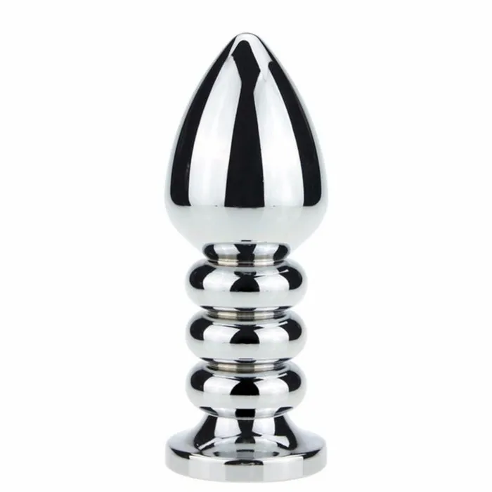 Love Plugs Male Sex Toys Ribbed Steel Jeweled Plug