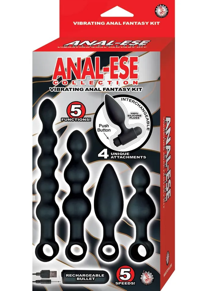 Male Sex Toys Anal Ese AnalEse Collection Silicone Rechargeable Vibrating Anal Fantasy Kit Male Sex Toys Anal Ese AnalEse Collection Silicone Rechargeable Vibrating Anal Fantasy Kit