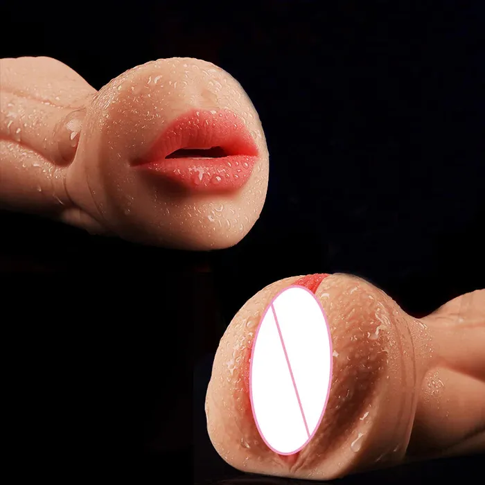 Male Sex Toys Mouth tooth double point plane cup masturbator mysite