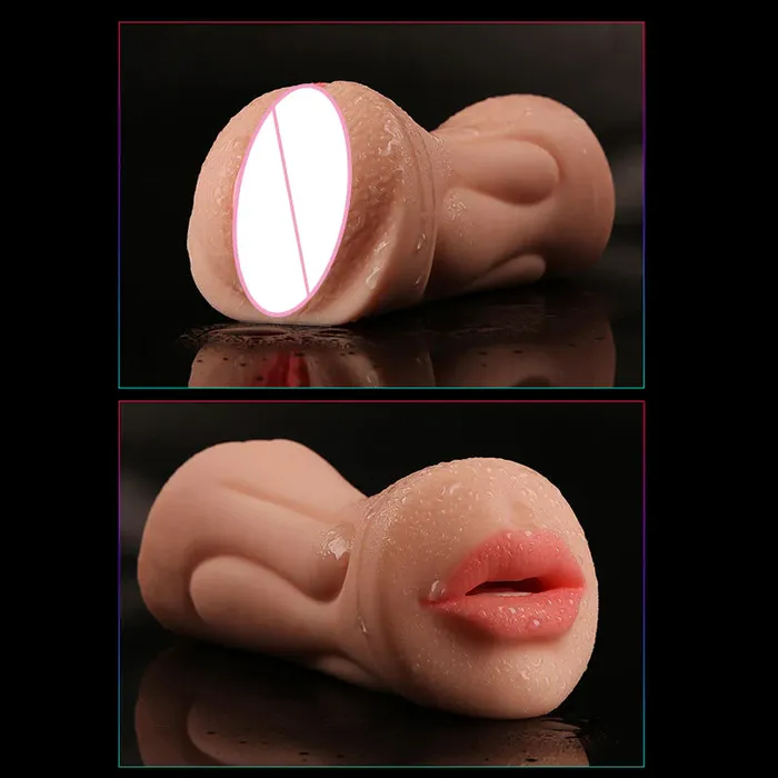Male Sex Toys Mouth tooth double point plane cup masturbator mysite