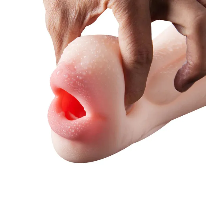 Male Sex Toys Mouth tooth double point plane cup masturbator mysite