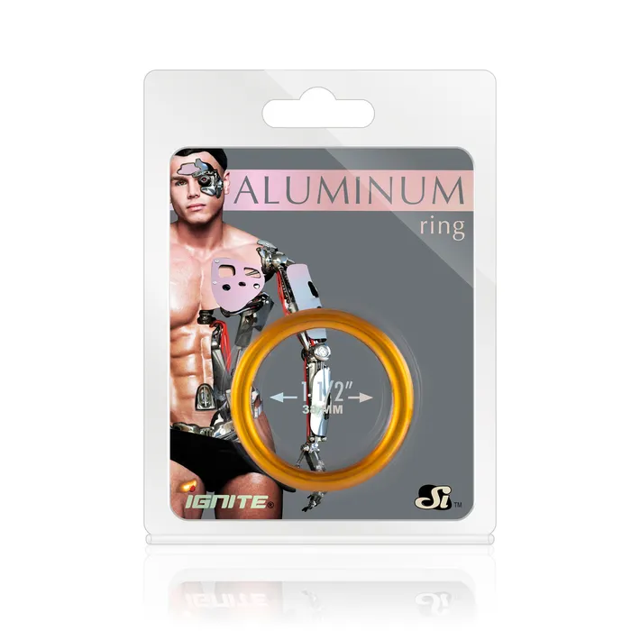 Male Sex Toys Si95164 COCK RING ALUMINUM RING COPPER 15in38mm SI Novelties