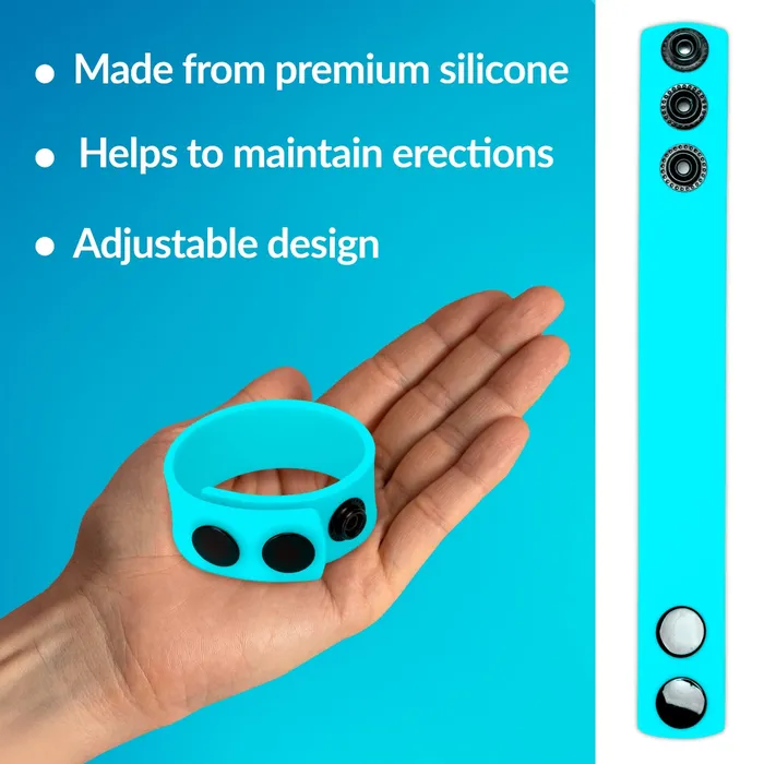 Me You Us Dildos Me You Us Silicone Cock Strap Light Blue