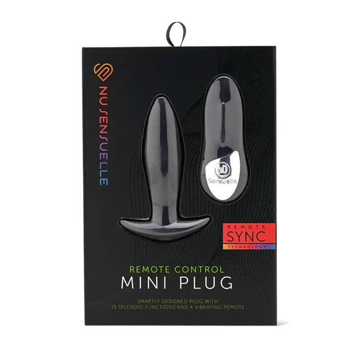 Nu Sensuelle Remote Control Mini Vibrating Butt Plug Black Nu Sensuelle Anal