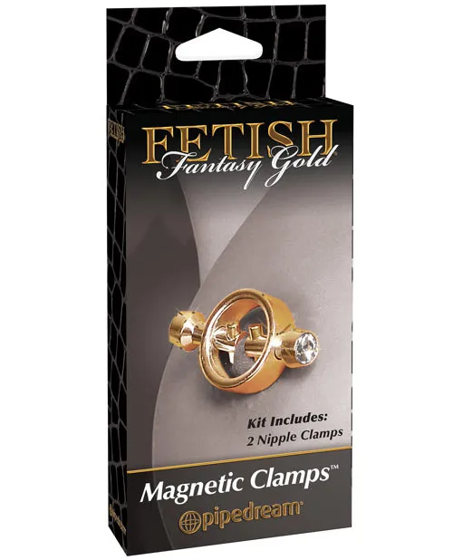 Open Desires Female Sex Toys Fetish Fantasy Gold Magnetic Nipple Clamps Gold Open Desires Female Sex Toys Fetish Fantasy Gold Magnetic Nipple Clamps Gold