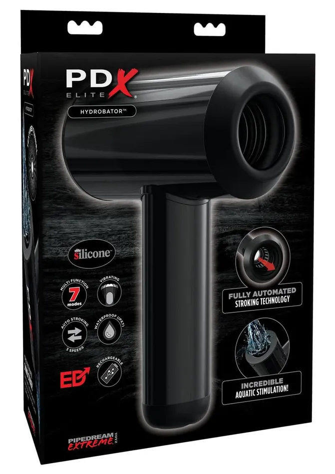 Pipedream Extreme Elite Rechargeable Hydrobator Masturbator PDX Elite Male Sex Toys