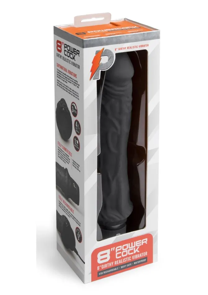 Powercocks Female Sex Toys Powercocks Silicone Rechargeable Girthy Realistic Vibrator
