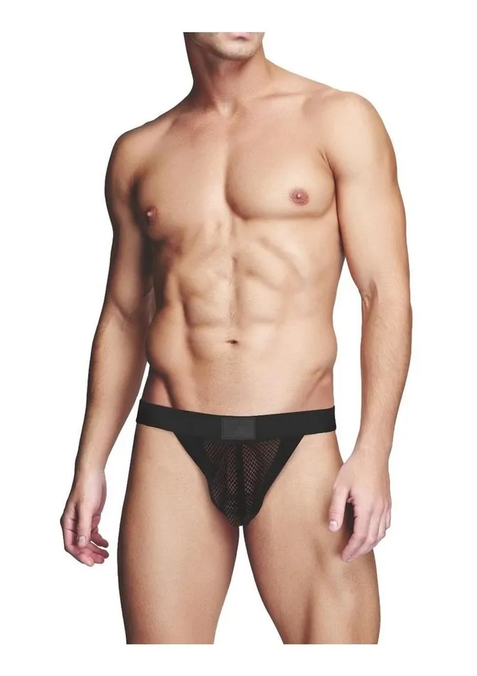 Prowler RED Prowler Red Fishnet Assless Jock Blk Md Vibrators
