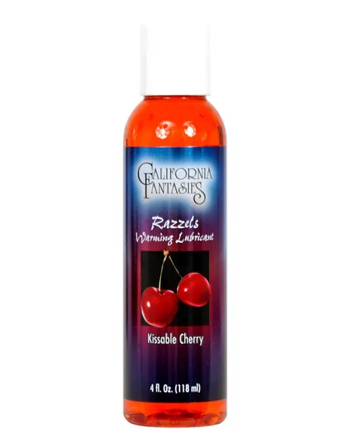 Razzels Warming Lubricant 4 oz Kissable Cherry Open Desires Lubricants