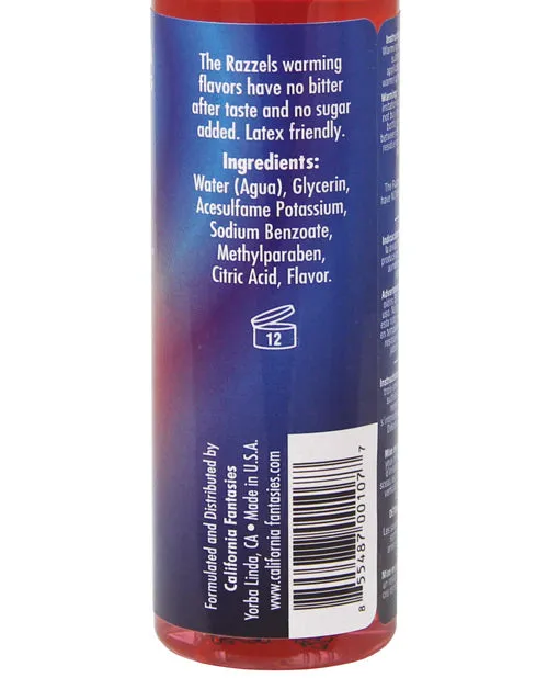 Razzels Warming Lubricant 4 oz Kissable Cherry Open Desires Lubricants