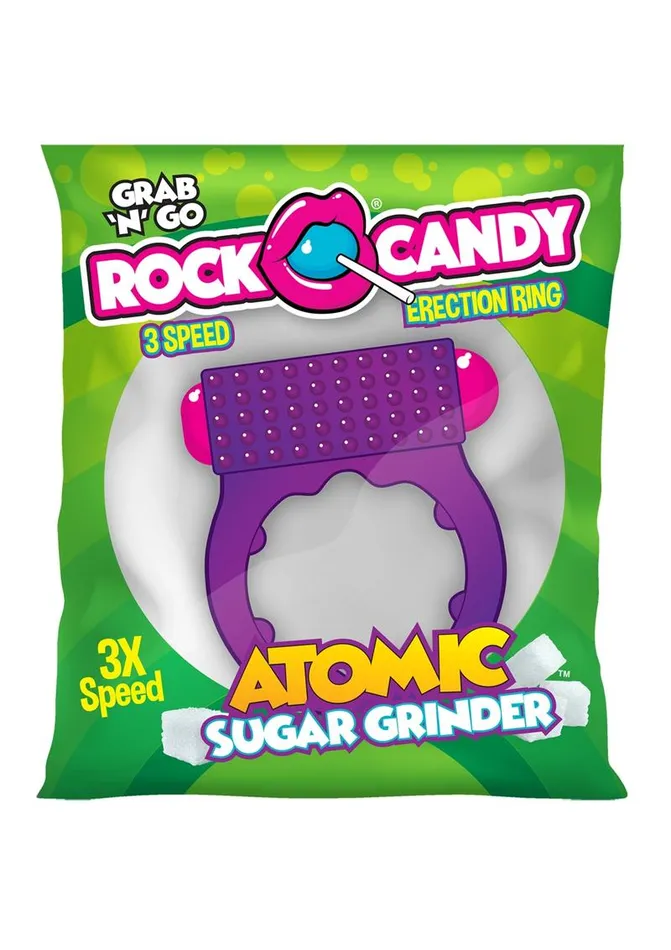 Rock Candy Atomic Sugar Grinder Vibrating Cock Ring Rock Candy Toys Couples