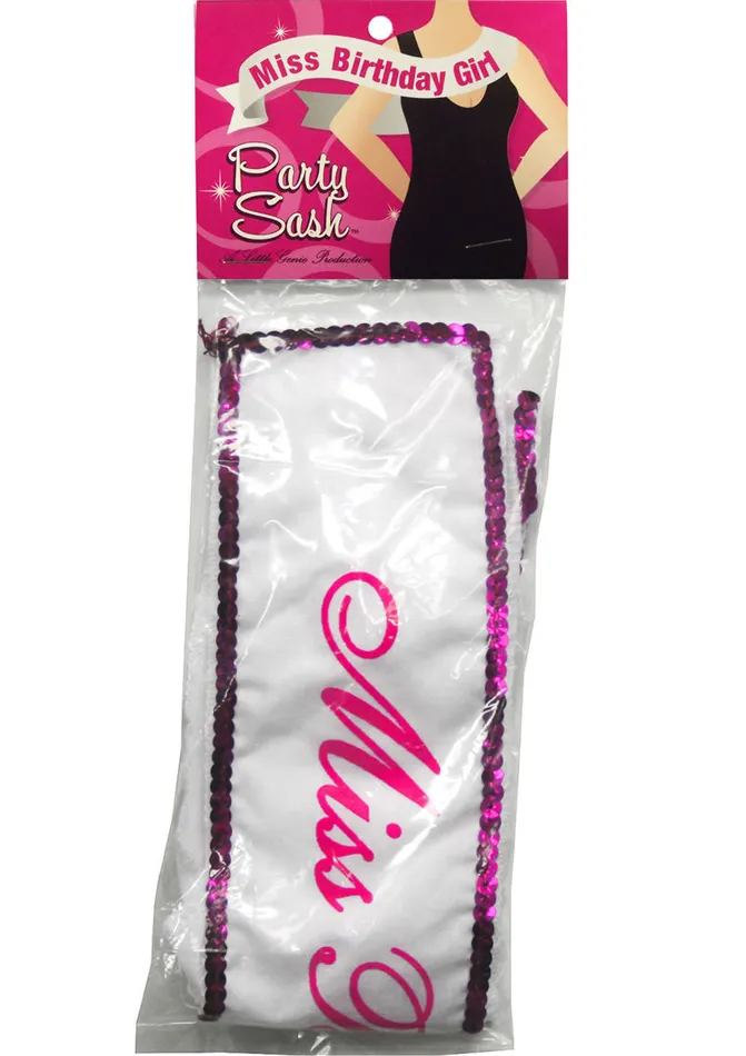 Sashes and Wearables Vibrators Miss Birthday Girl Party Sash