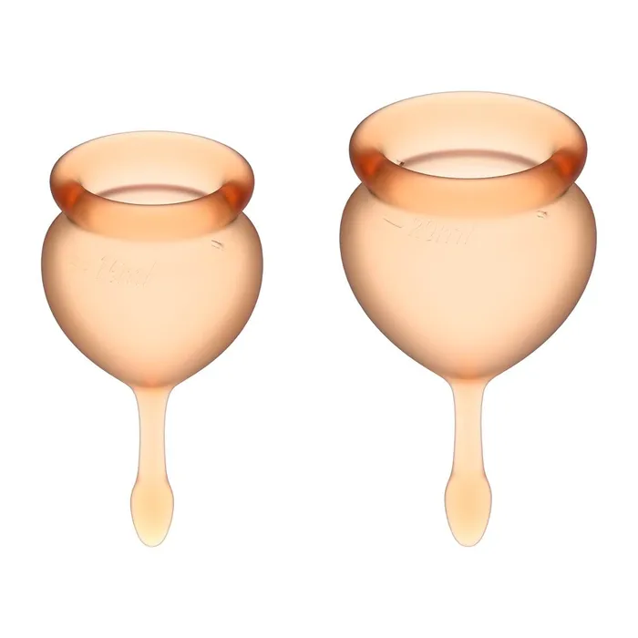 Satisfyer Vibrators Satisfyer Feel Good Menstrual Cups Orange