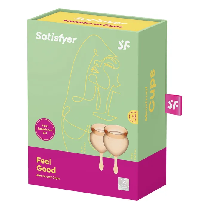 Satisfyer Vibrators Satisfyer Feel Good Menstrual Cups Orange