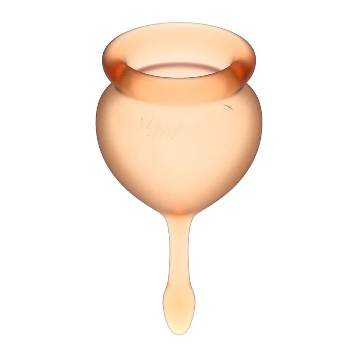 Satisfyer Vibrators Satisfyer Feel Good Menstrual Cups Orange